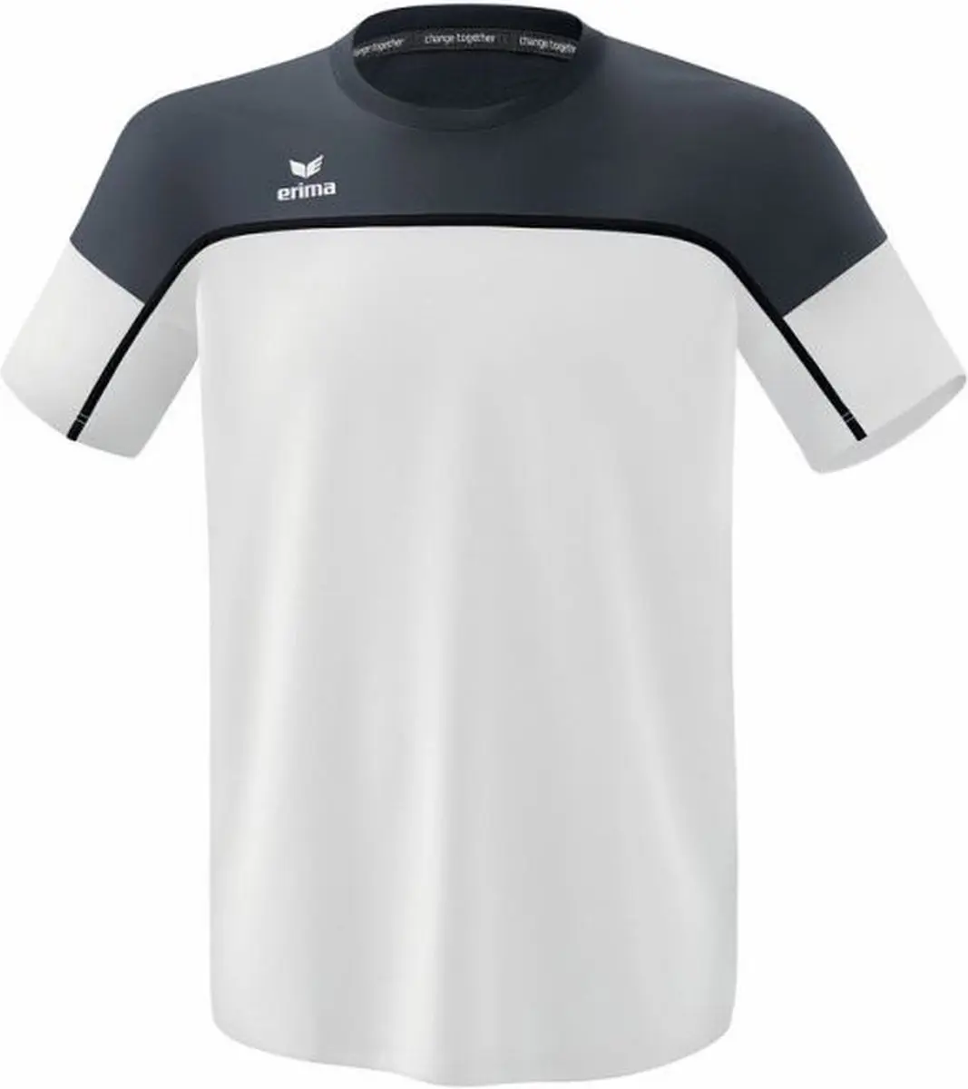 Erima Change T-Shirt Dames 44 - Zwart/Slate Grey/Wit