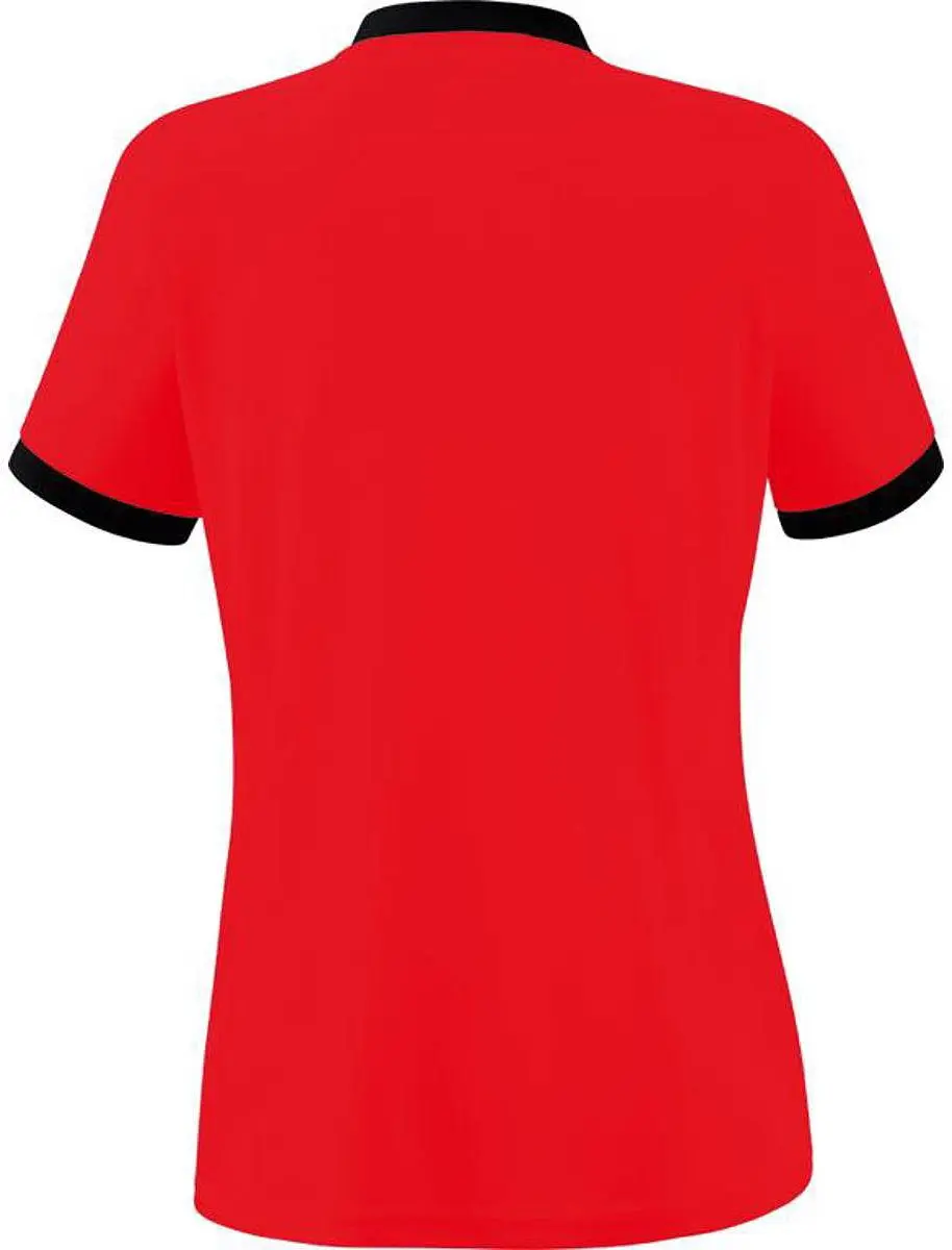 Erima Mantua Shirt Dames - Korte mouwen - Maat 44 - Rood/Zwart