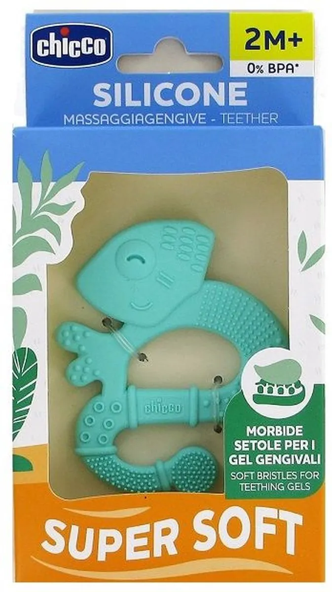 Chicco Supersoft Iguana Bijtspeelgoed - Blauw