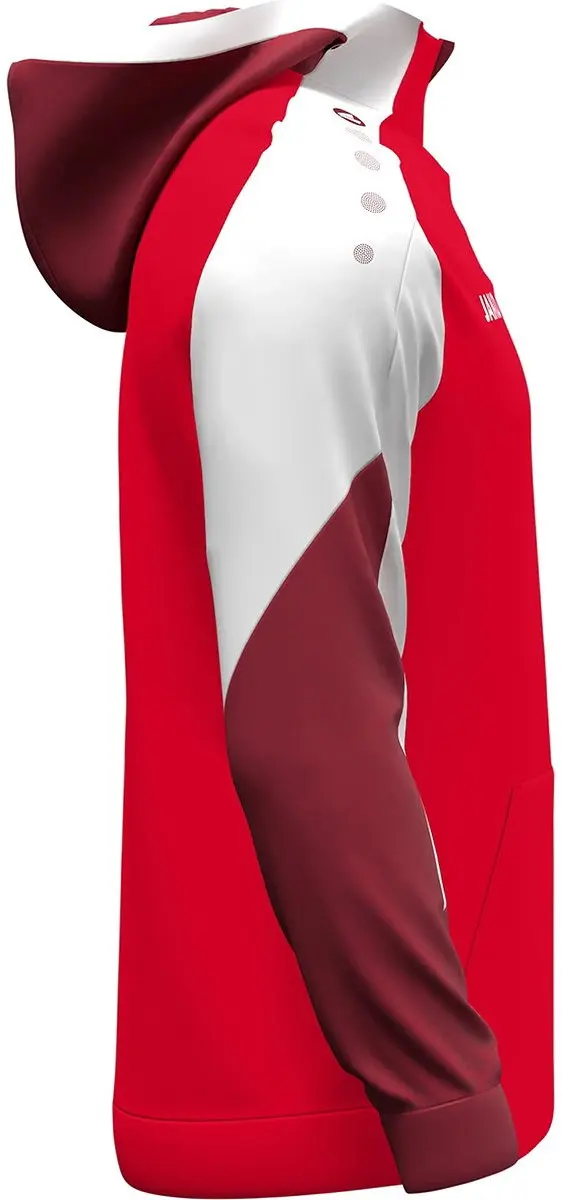 Jako Dynamic Heren Halfzip - Rood/Wit/Donkerrood L