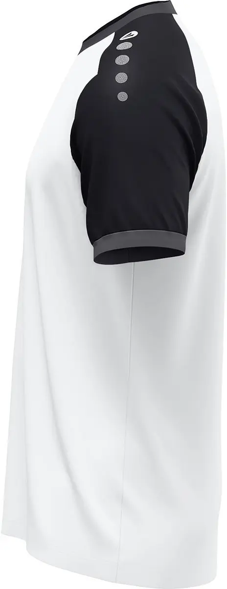 JAKO Dynamic Shirt Korte Mouw Heren M - Wit/Zwart/Antraciet