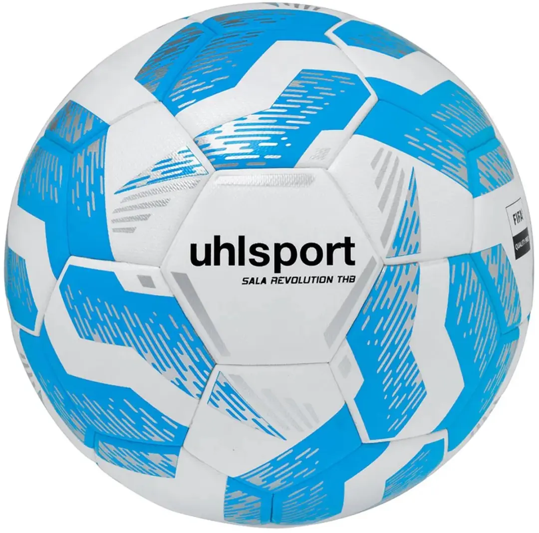 Uhlsport Sala Revolution Zaalvoetbal 4 - Blauw/Wit/Cyaan