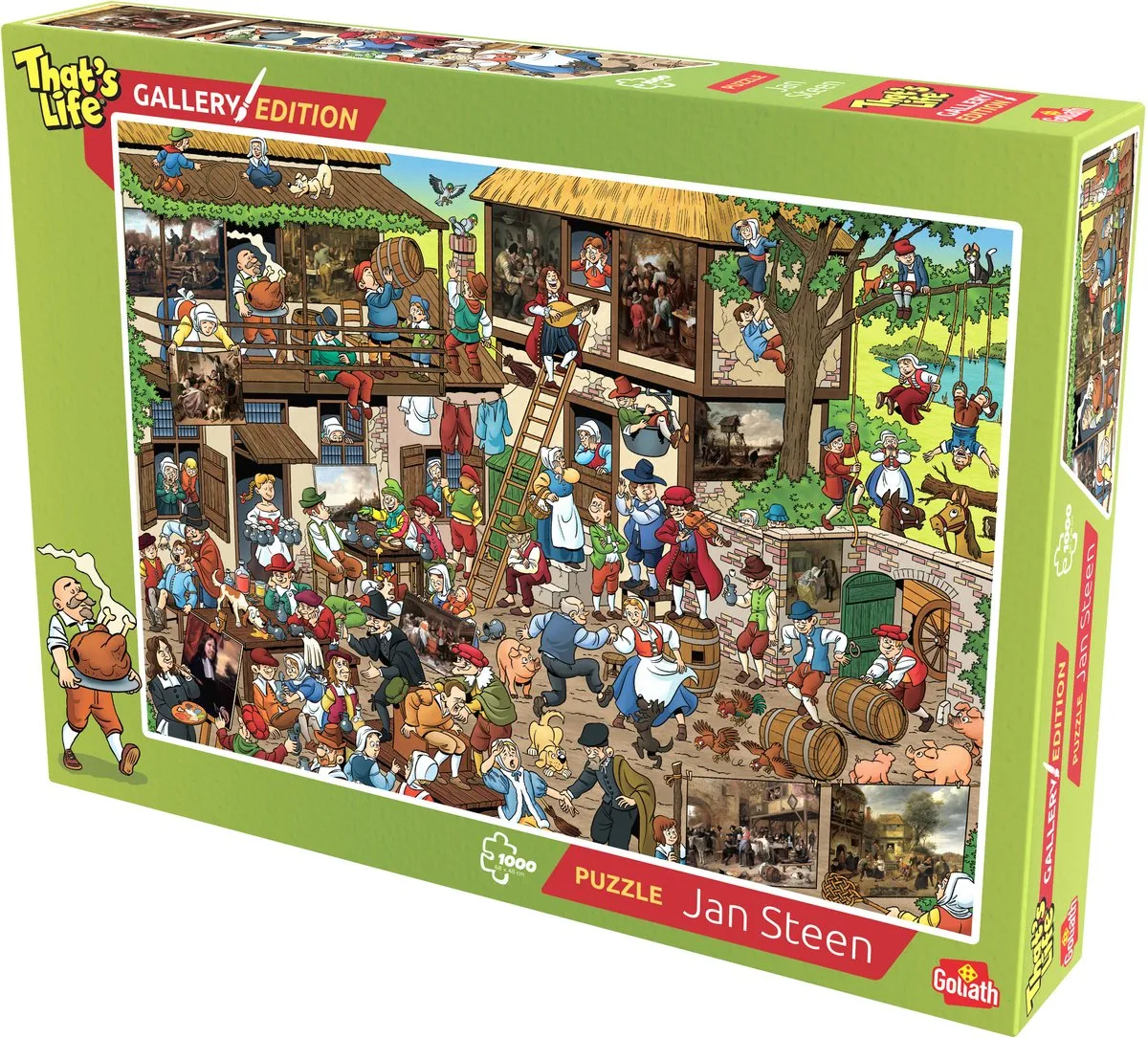 Goliath That's Life Gallery Edition Jan Steen Legpuzzel 1000 Stuks - 68x48cm - Multicolor