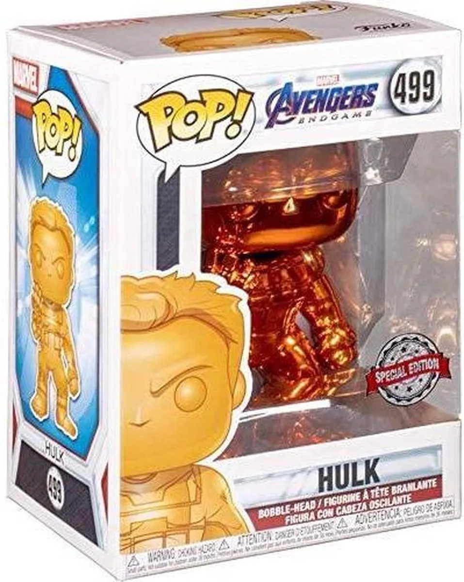 Funko Pop! Marvel Hulk Orange Chrome #399