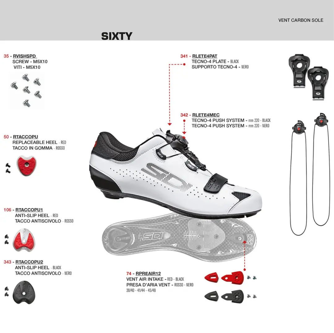 Sidi Sixty Raceschoenen - EU 40 - Zwart