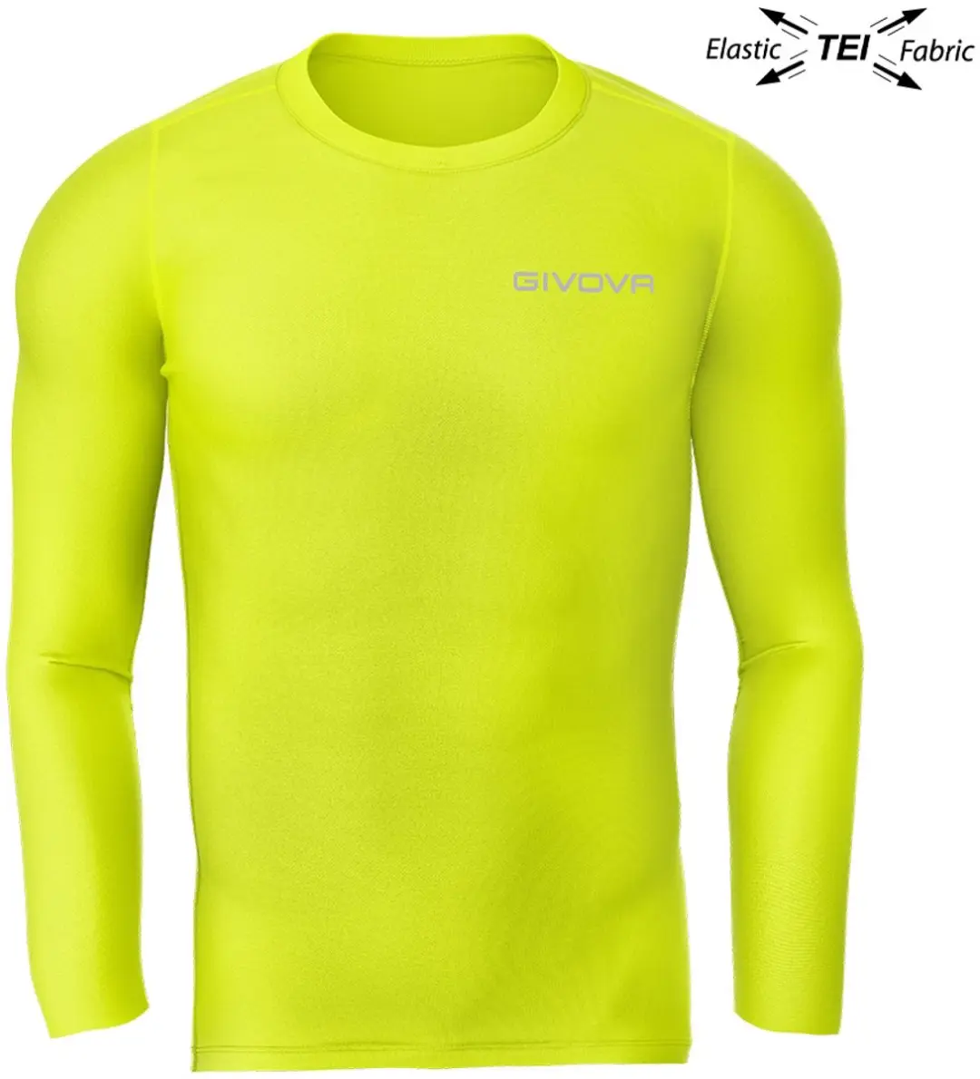 Functioneel T-shirt Givova Corpus 3 Maglia Intima Elastica Geel
