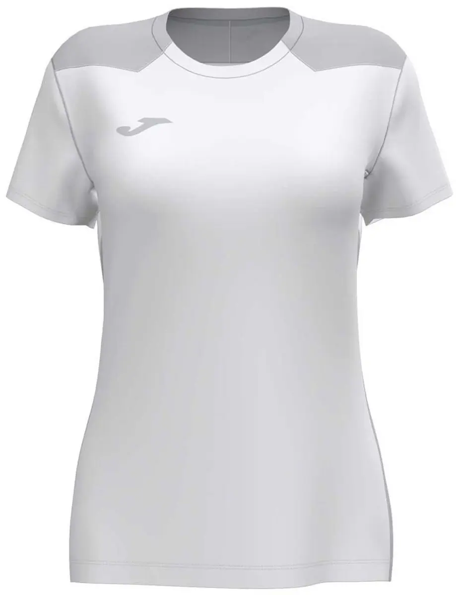 Joma Championship VI Dames Shirt Korte Mouw - L - Wit/Zilver - afbeelding 4 van 6