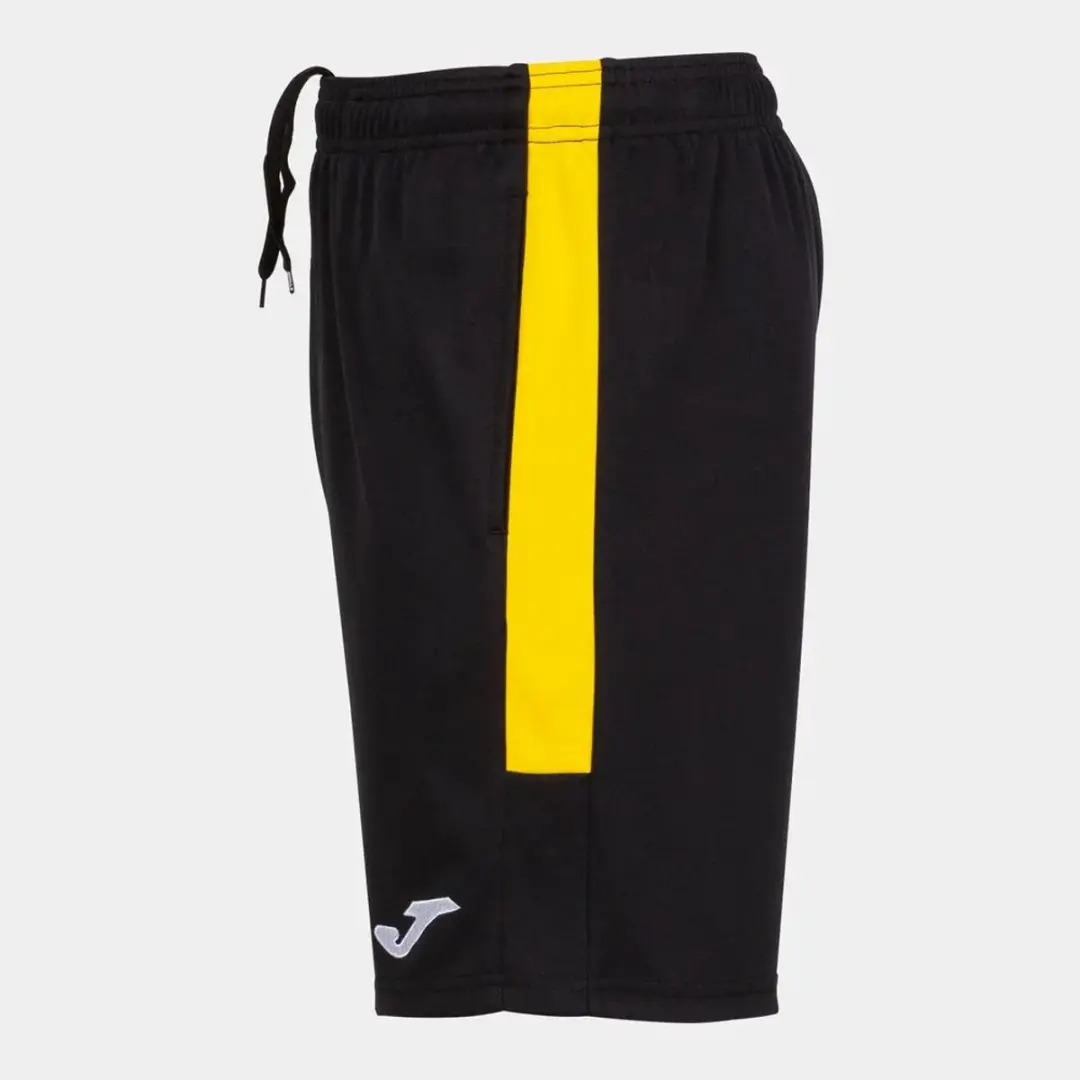 Joma Eco Championship Korte Broek 9-10 jaar - Zwart/Geel - afbeelding 2 van 4