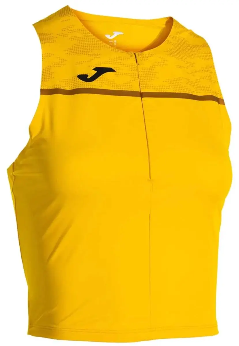 Joma Record III Mouwloos T-shirt Geel M