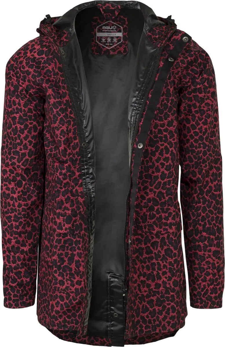 AGU Motion Regenparka - Roze S - Waterdicht Winddicht Gerecycled