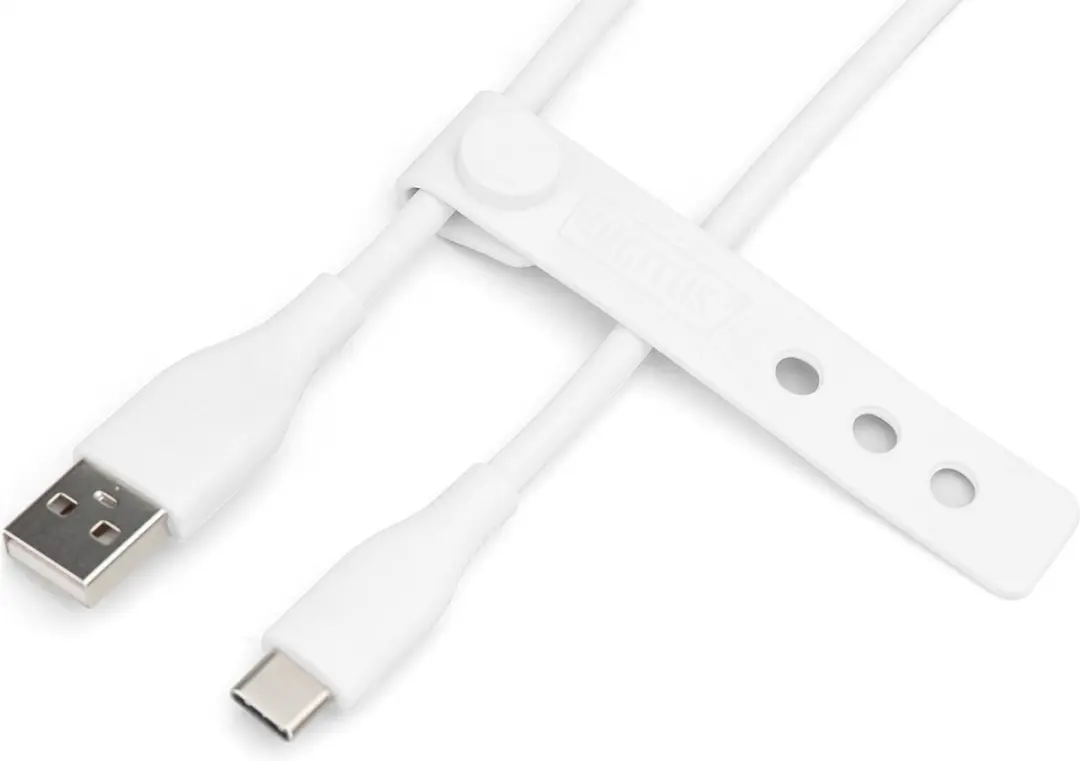 Digitus AK-300340-010-W USB-kabel A naar C 1m - 60W Wit