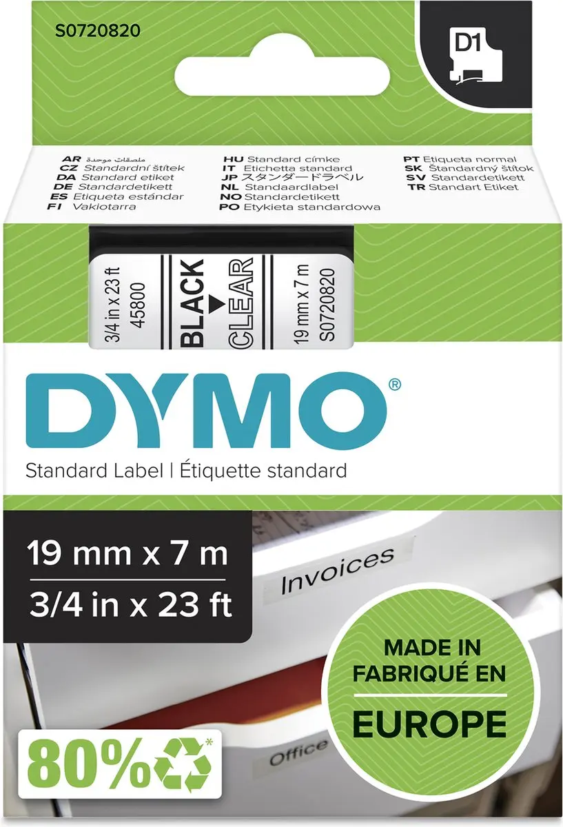 DYMO D1 S0720820 Zelfklevende Etiketten