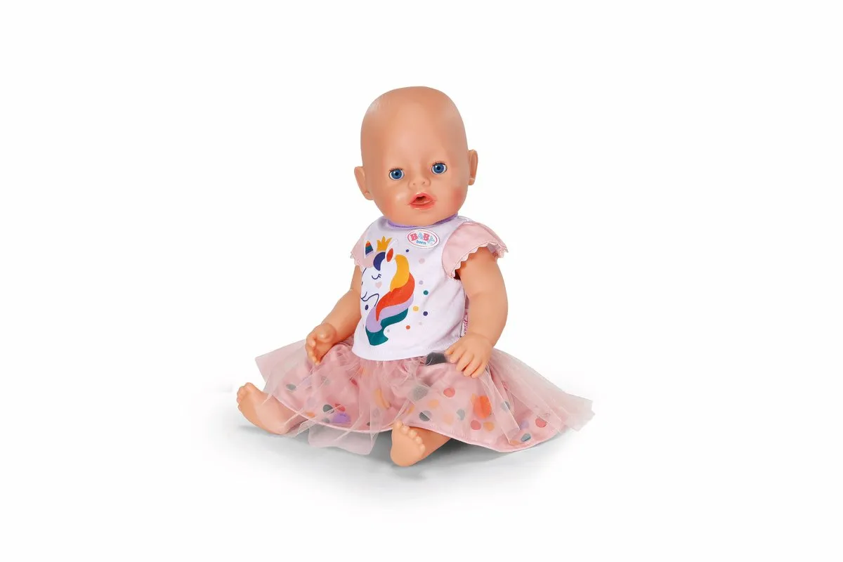 Baby Born Unicorn Tutu Jurk 43cm - Multicolor