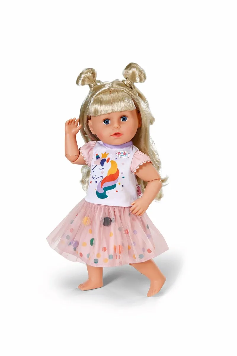 Baby Born Unicorn Tutu Jurk 43cm - Multicolor
