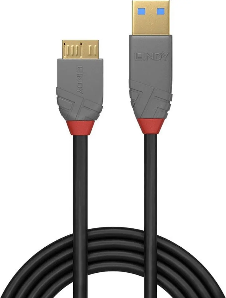 Lindy 36767 USB-kabel USB-A naar Micro-B 2.0m - Zwart