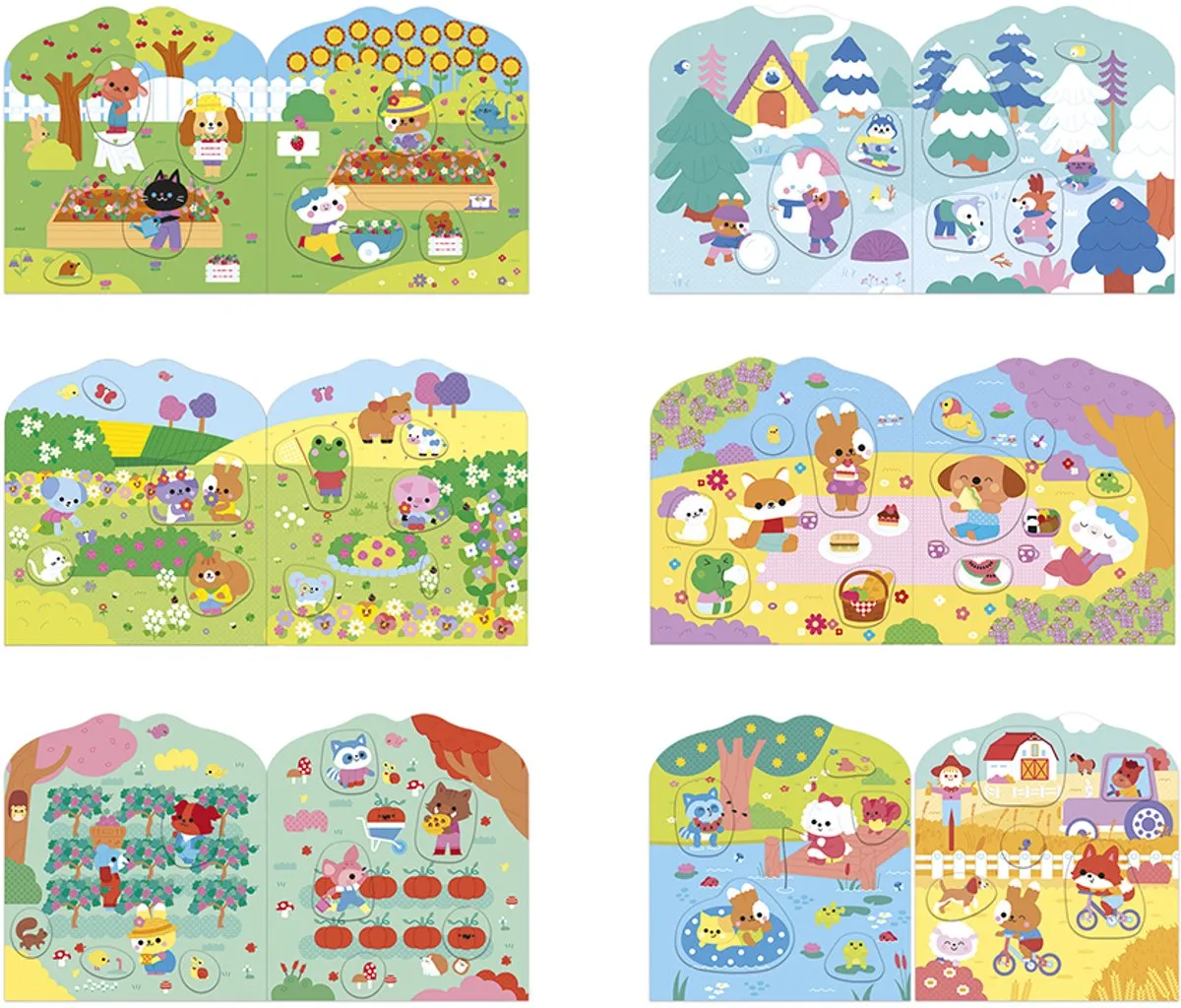 Janod Stickerboek Het Platteland - 12 Pagina's - 8 Stickerpagina's - Multicolor - afbeelding 6 van 6