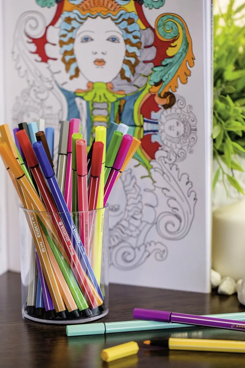 STABILO Pen 68 Mini 1mm - 15 Stuks - Meerkleurig