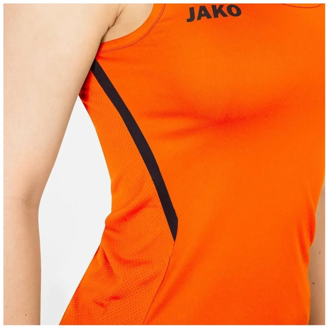 Jako Challenge Tanktop Dames - Fluorooranje/Zwart 36