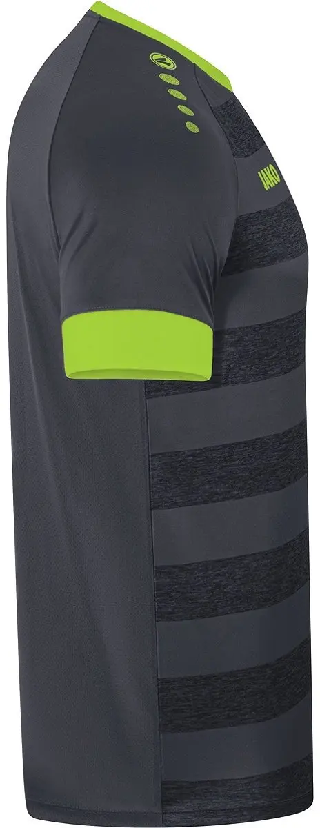 JAKO Celtic Melange Shirt Korte Mouw Kinderen 164 - Antraciet