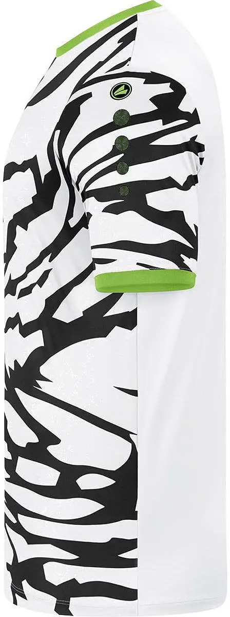 Jako Animal Shirt Korte Mouw Kinderen 164 - Fluogroen/Zwart/Wit