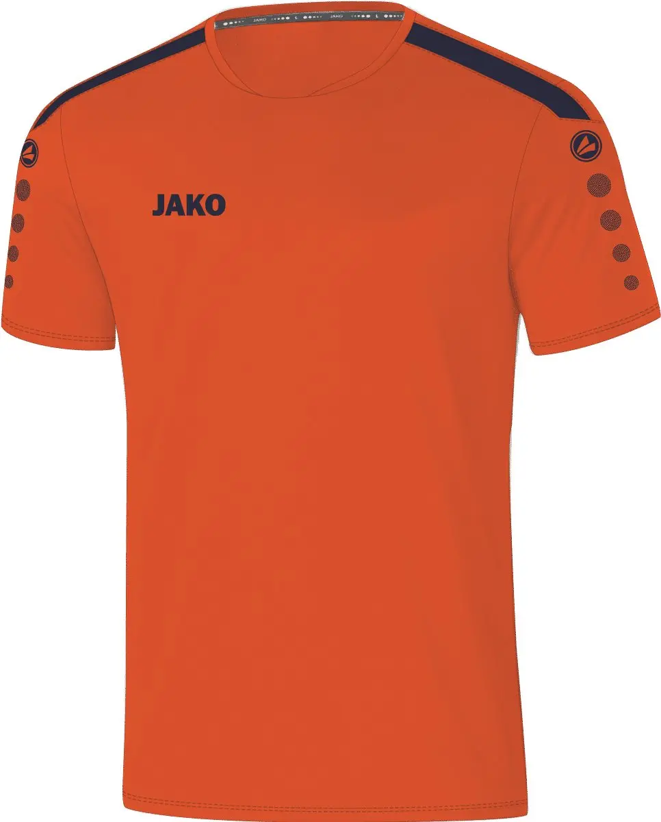 JAKO Power Shirt Dames Korte Mouw - Marine/Flame 36
