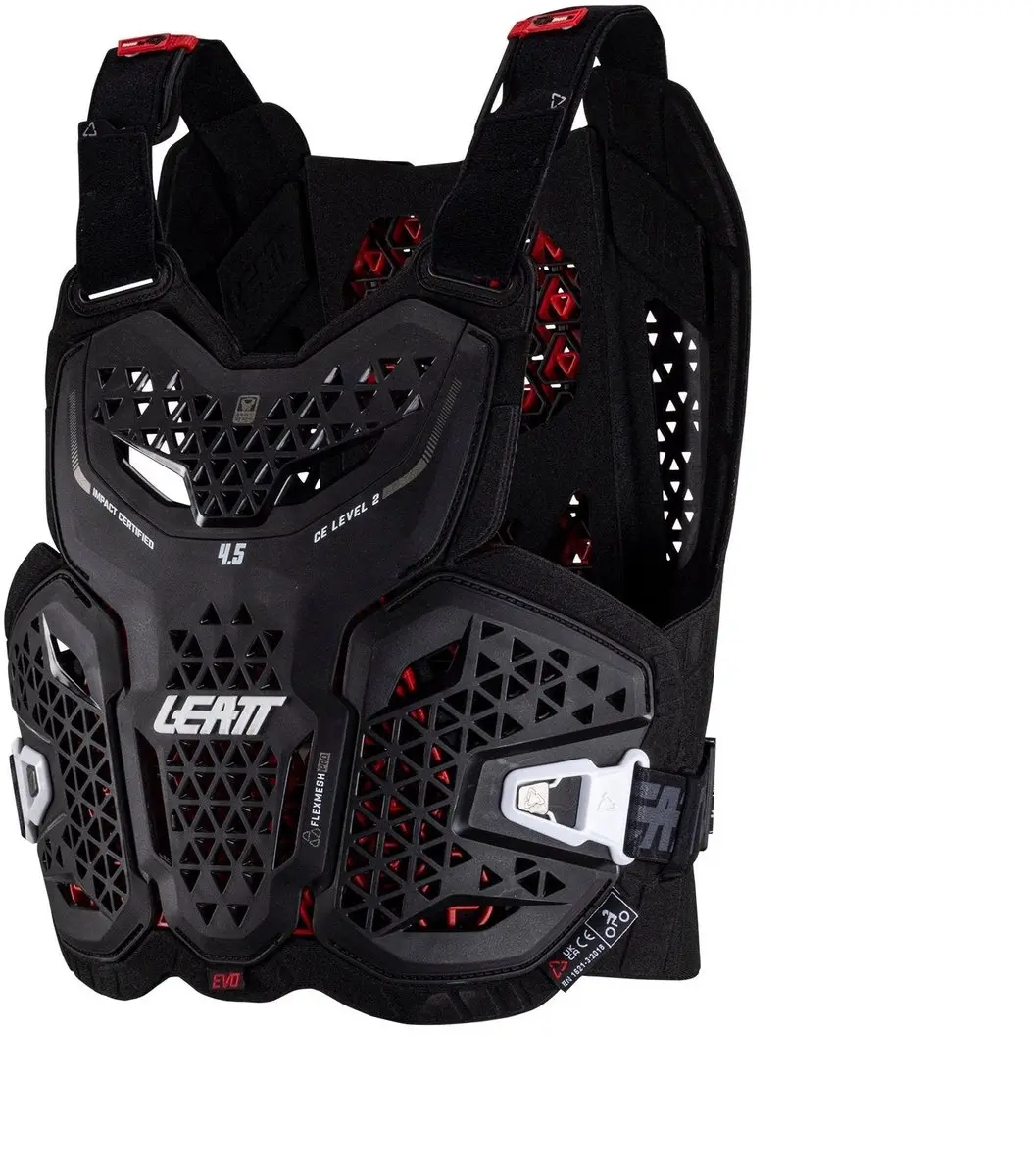 Leatt 4.5 Evo Borstbeschermer - L - Zwart