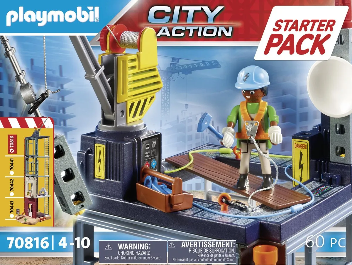Playmobil City Action Bouwplaats Starterpack 70816 - Multicolor