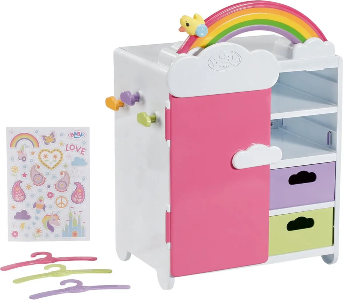 Baby Born Regenboogkledingkast 836040