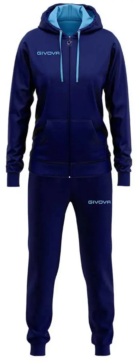 Givova Lady Trainingspak - 5 jaar - Blauw/Turquoise