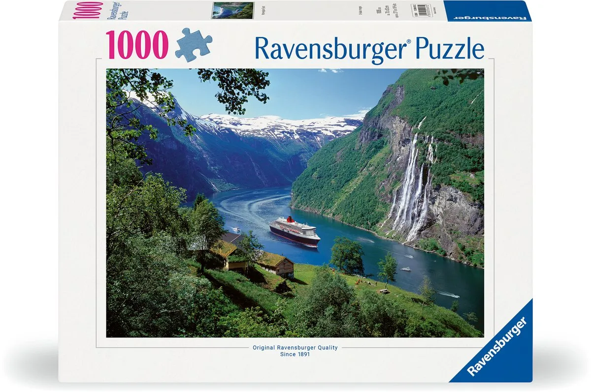 Ravensburger Noors Fjord Puzzel 1000 Stuks - Multicolor