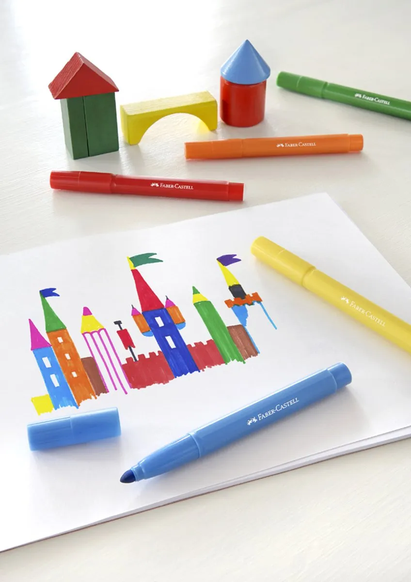 Faber-Castell Jumbo Viltstiften 12 Stuks - FC-154311
