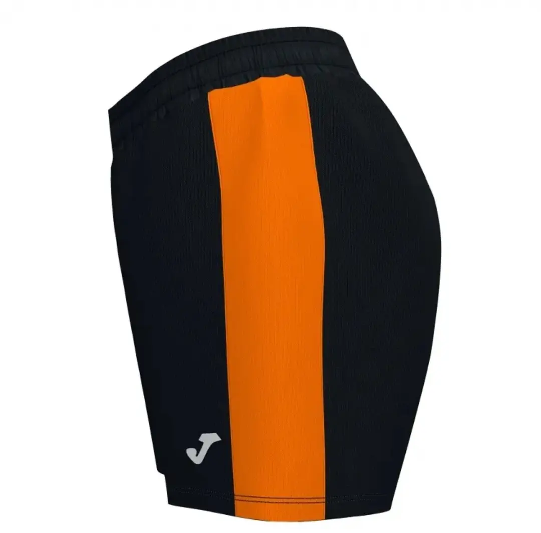 Joma MAXI Dames Shorts 128 - Zwart/Oranje - afbeelding 2 van 6