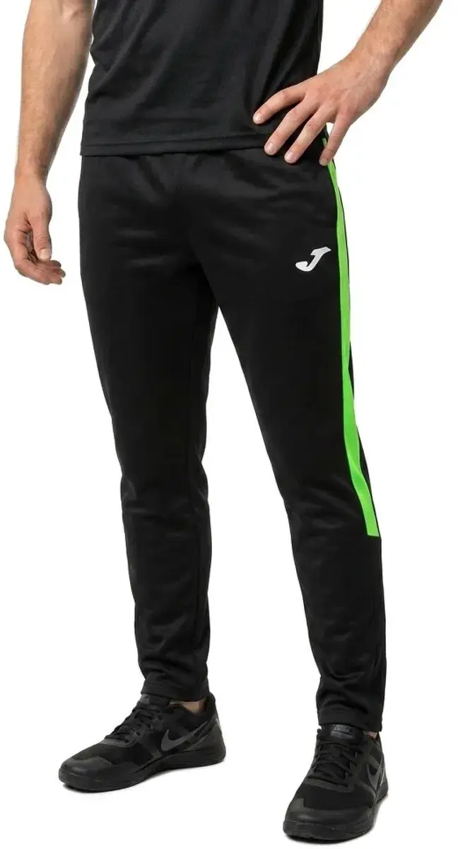 Joma Eco Championship Broek 2XL - Zwart/Fluo Groen