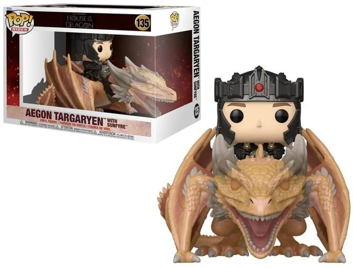 Funko Pop! House of the Dragon Aegon Targaryen met Sunfyre - Multi