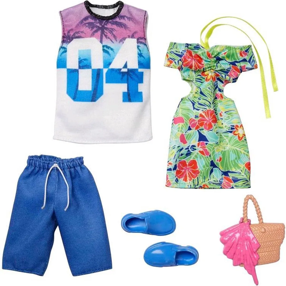 Barbie Bloemenjurk + Accessoires 2-Pack - Modepop
