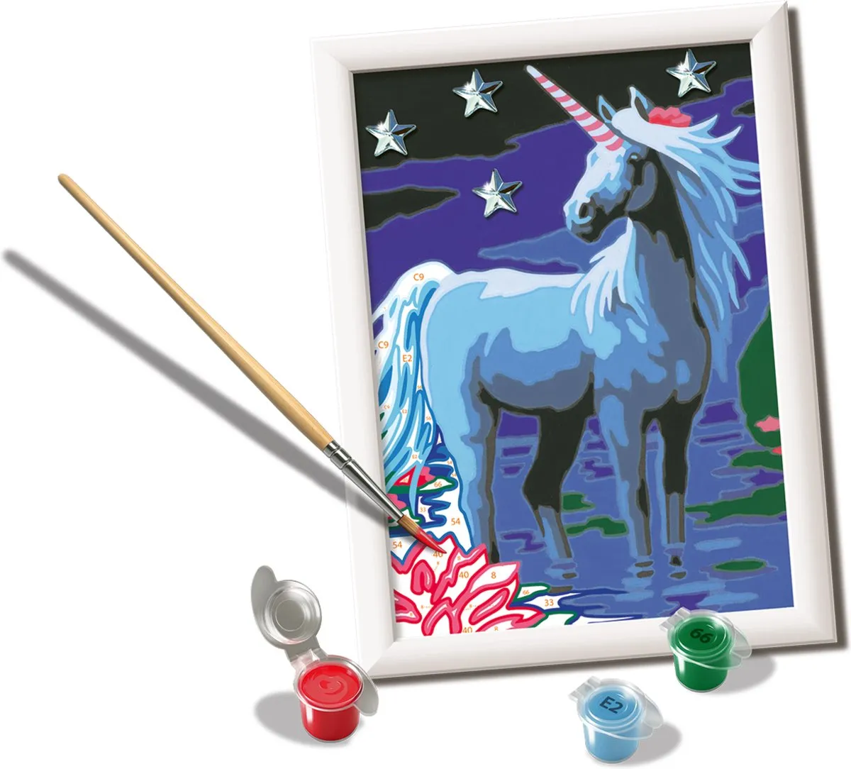 Ravensburger CreArt Magical Unicorn Schilderen op nummer - 15 Kleuren