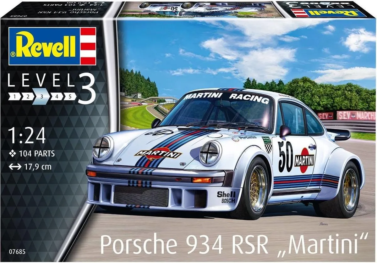 Revell Porsche 934 RSR Martini Modelbouwpakket 1:24 - Multi