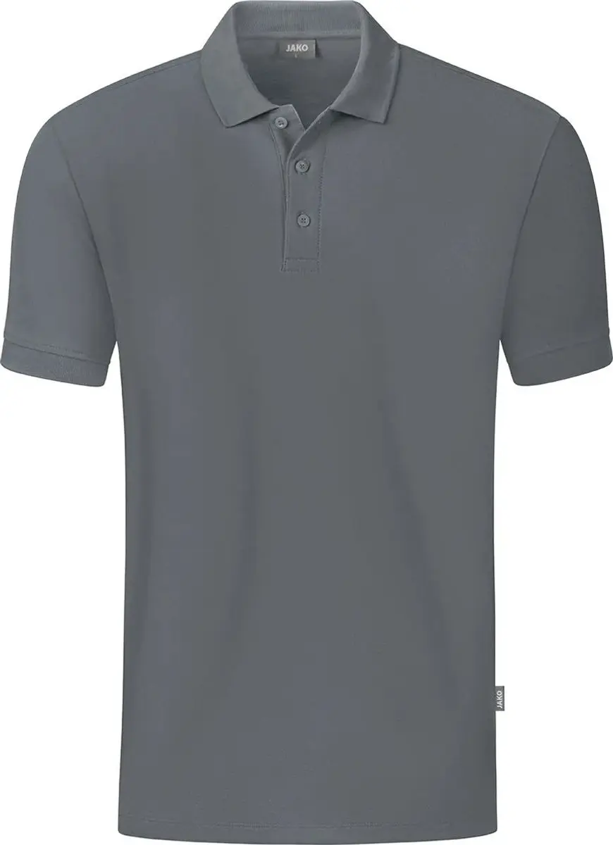 JAKO Organic Polo Heren Steengrijs - 5XL