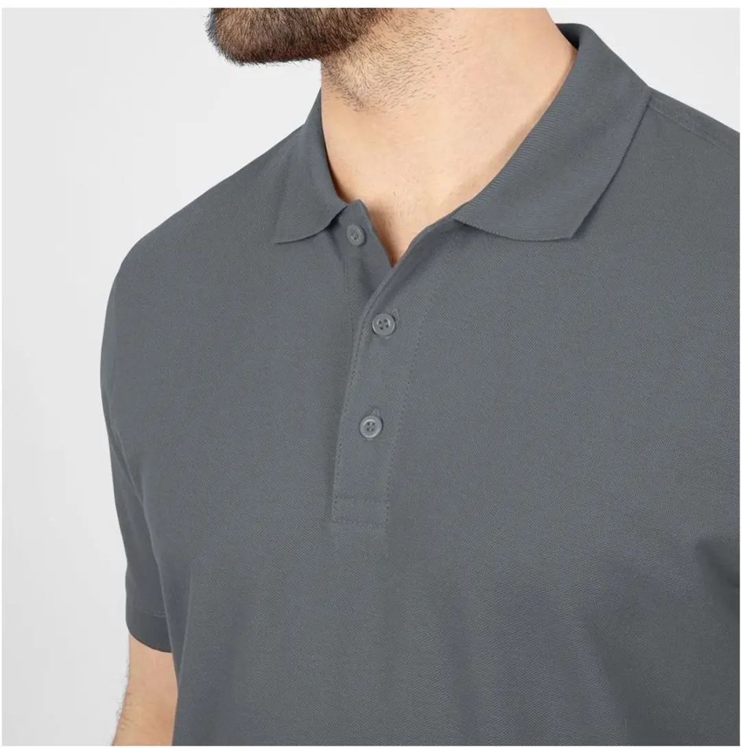 JAKO Organic Polo Heren Steengrijs - 5XL
