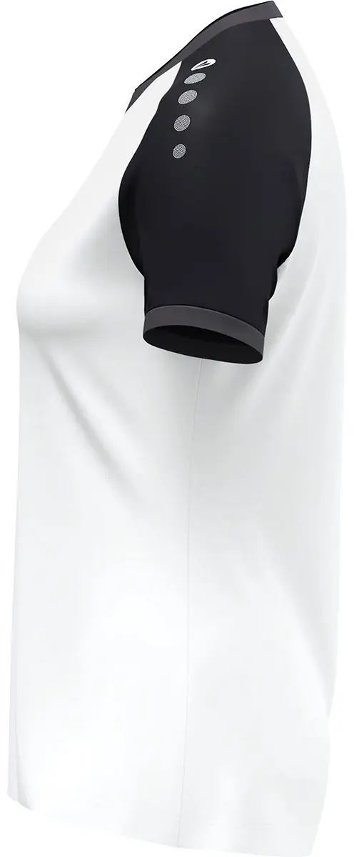 Jako Dynamic Shirt Korte Mouw Dames M - Wit/Zwart/Antraciet