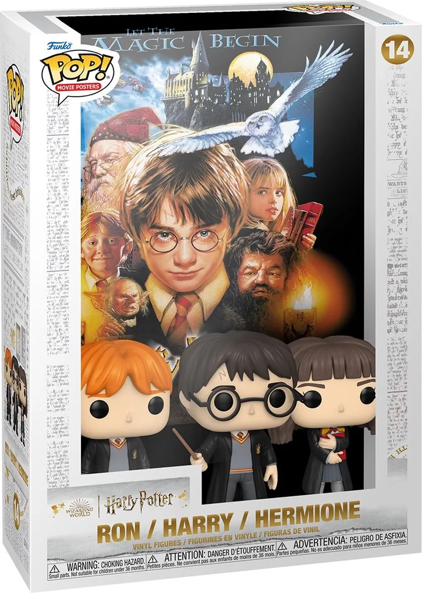 Funko Pop Movie Posters Harry Potter & Sorcerer's Stone - 3 Stuks - Multi