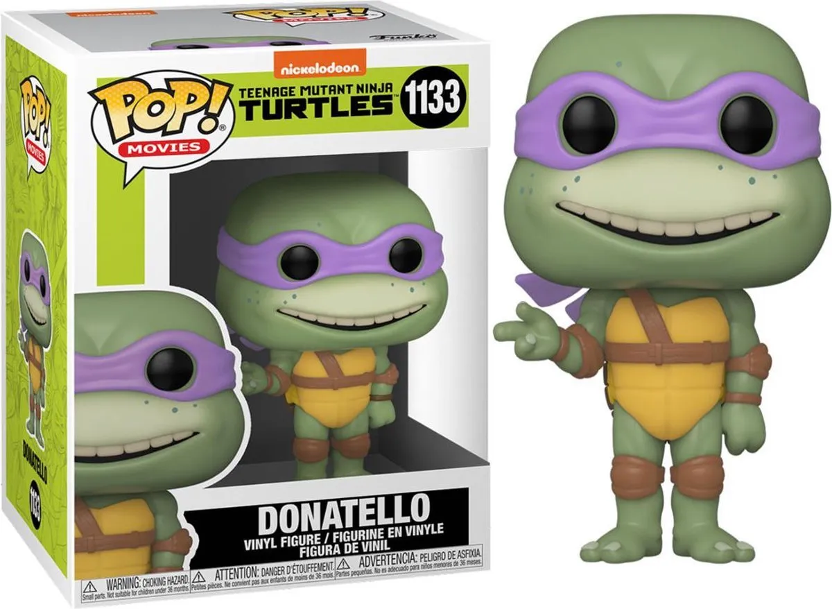 Funko Teenage Mutant Ninja Turtles POP! Movies Donatello 56160 - 9cm Multicolor - afbeelding 6 van 6