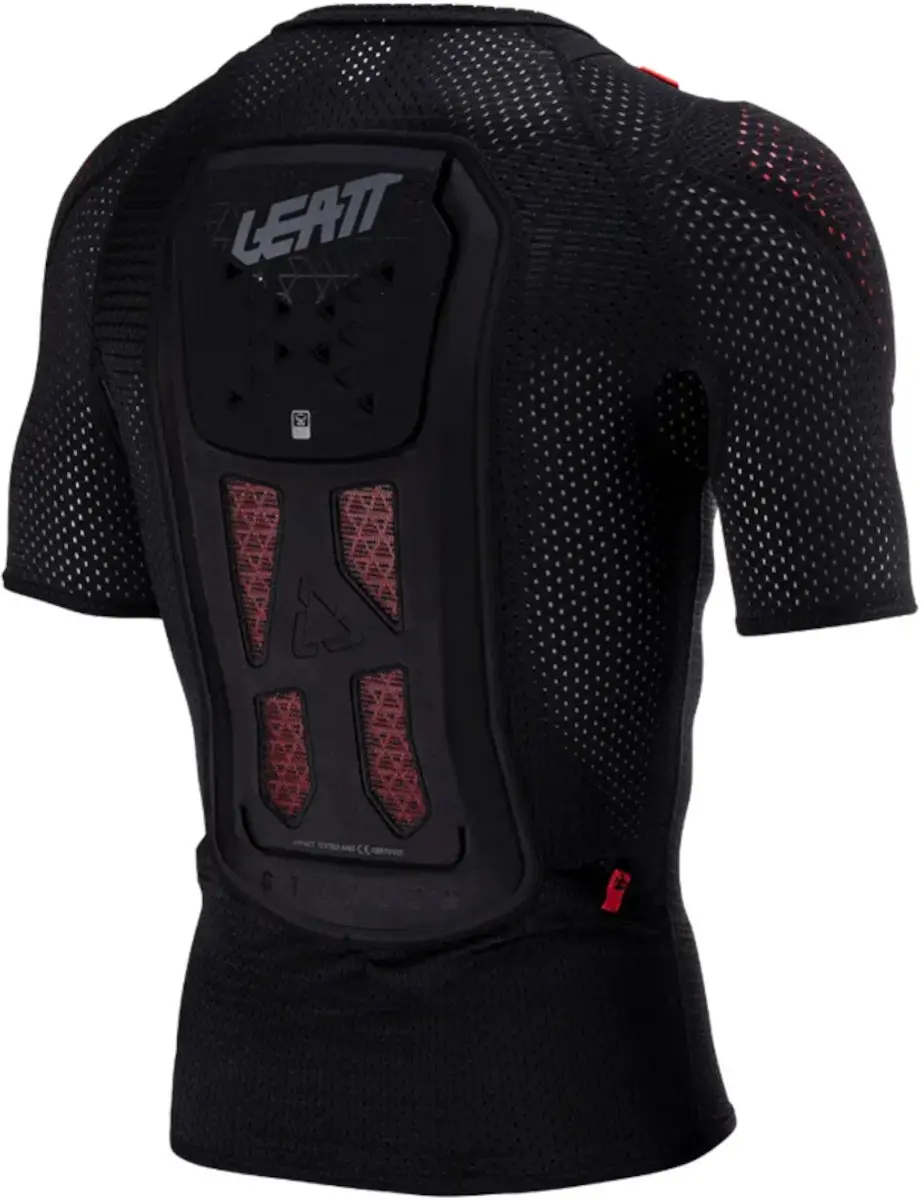 Leatt Body Tee ReaFlex Stealth Korte Mouw Protector Jas - Zwart