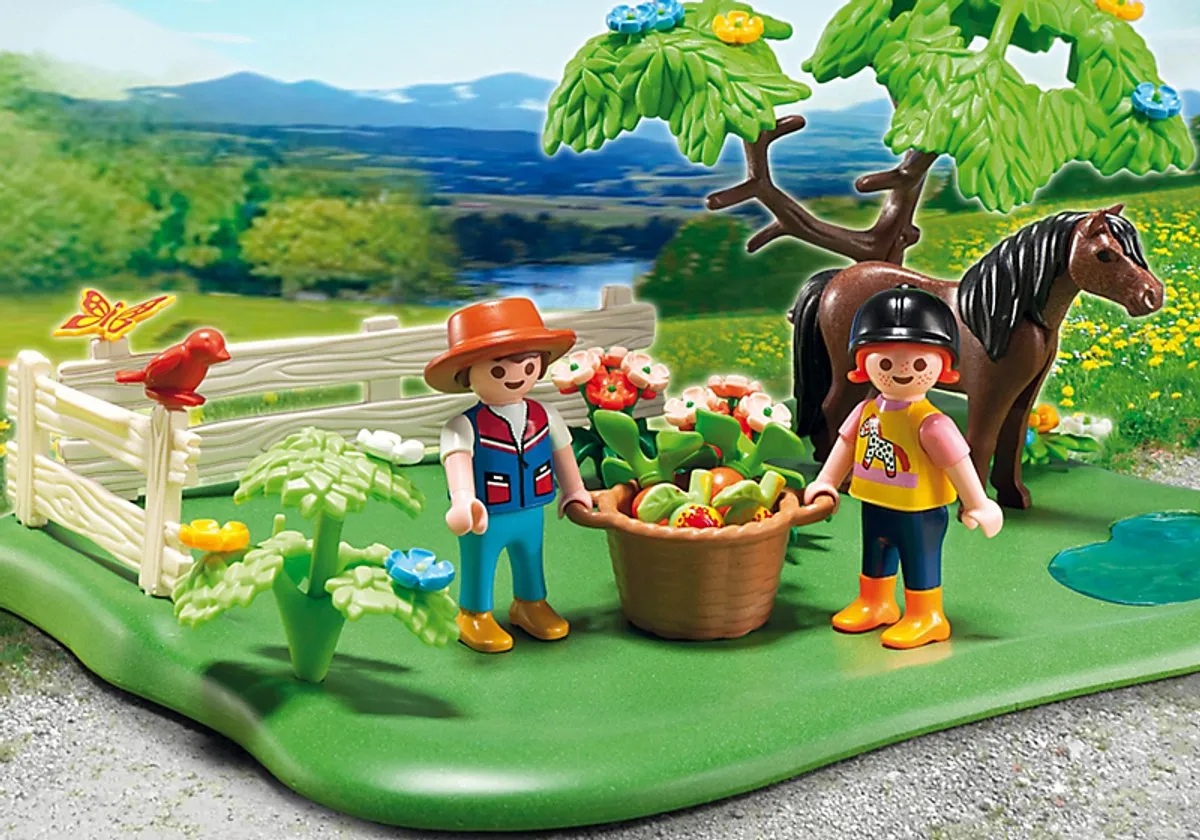 Playmobil Jubileum Ponyweide Compact Set 5457 - Meerkleurig