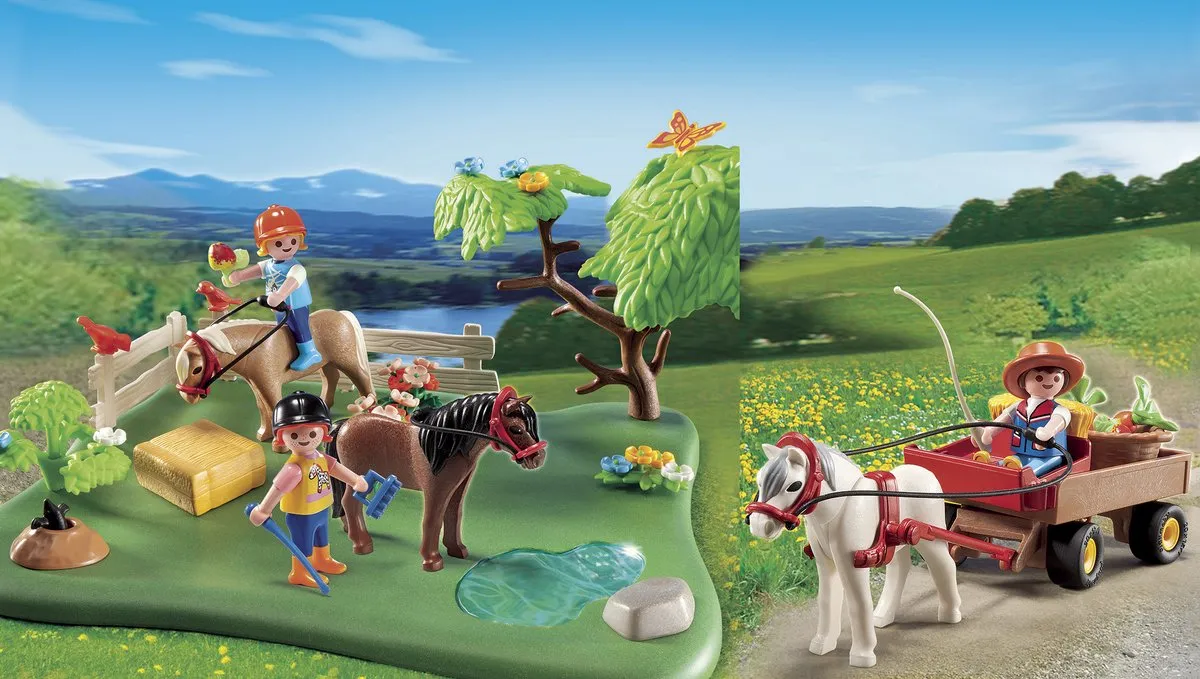 Playmobil Jubileum Ponyweide Compact Set 5457