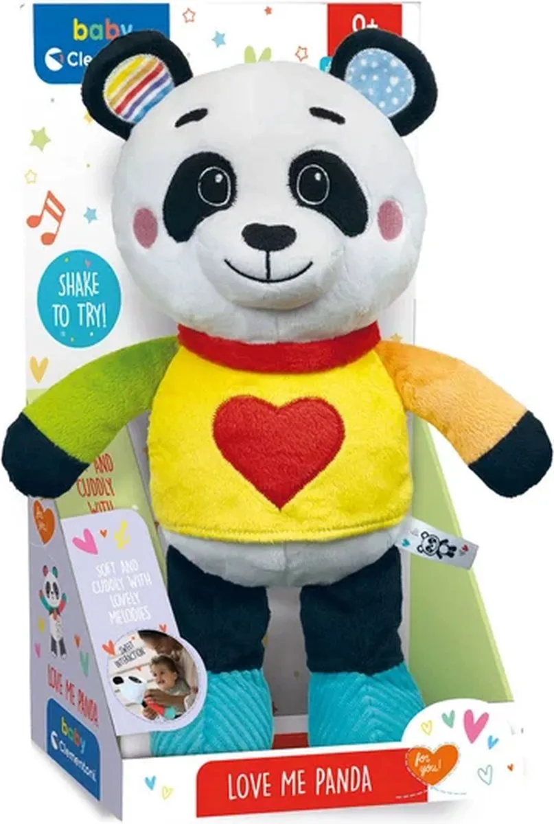 Clementoni Love Me Panda Interactieve Knuffel - Multicolor