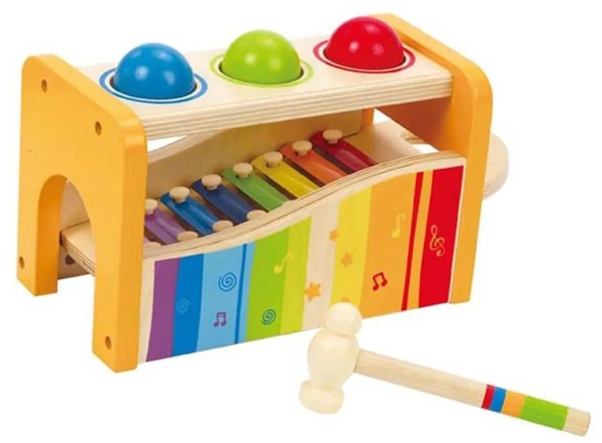 Hape Houten Xylofoon Hamerbank - Veelkleurig