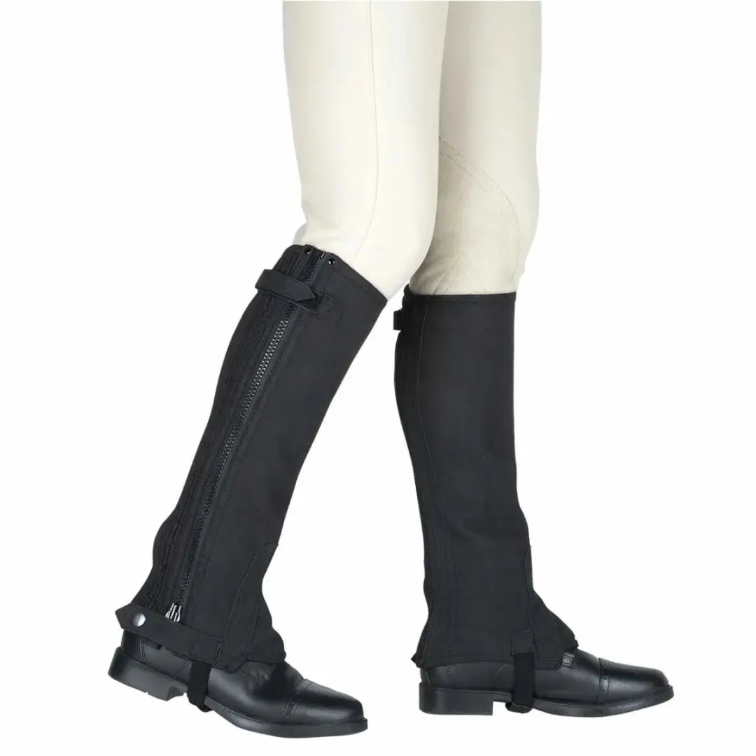 Mondoni Jubilee Minichaps XL - Zwart Leer
