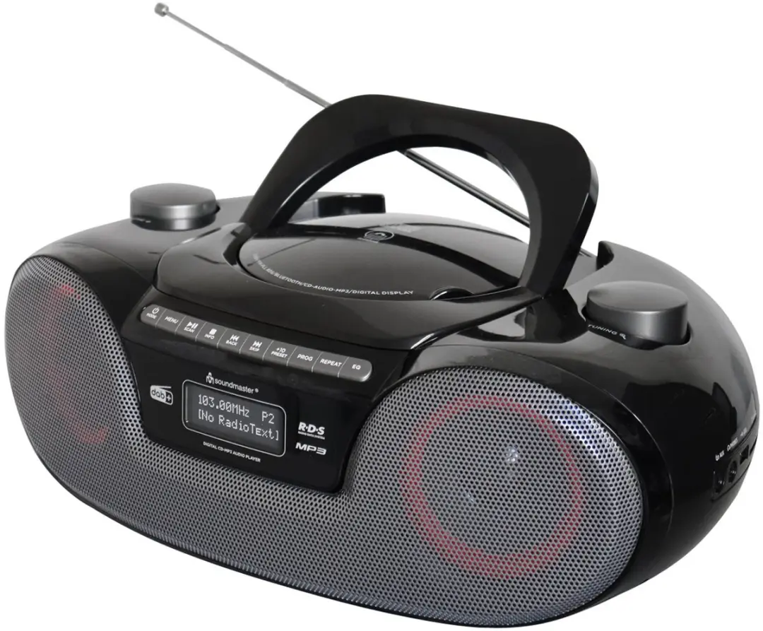 Soundmaster SCD8300SW Boombox - DAB+/FM, CD, MP3, USB, Bluetooth - Zwart