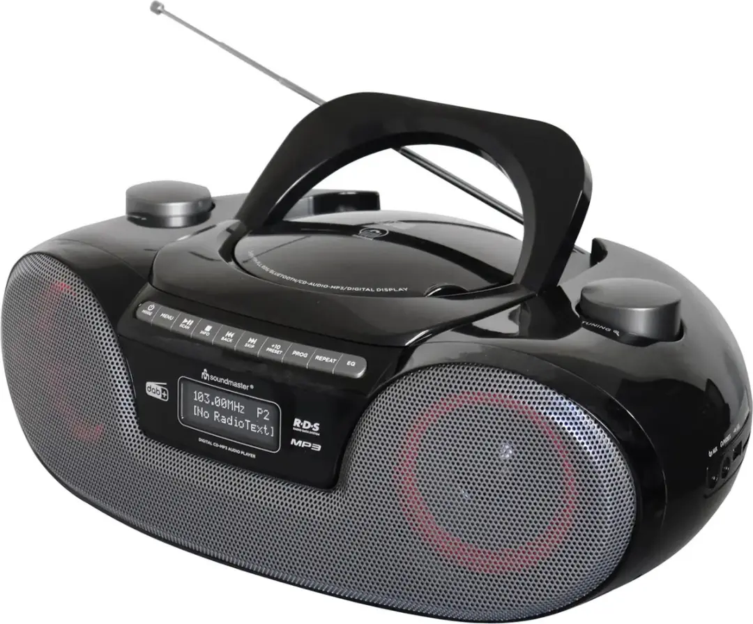 Soundmaster SCD8300SW Boombox - DAB+/FM, CD, MP3, USB, Bluetooth - Zwart
